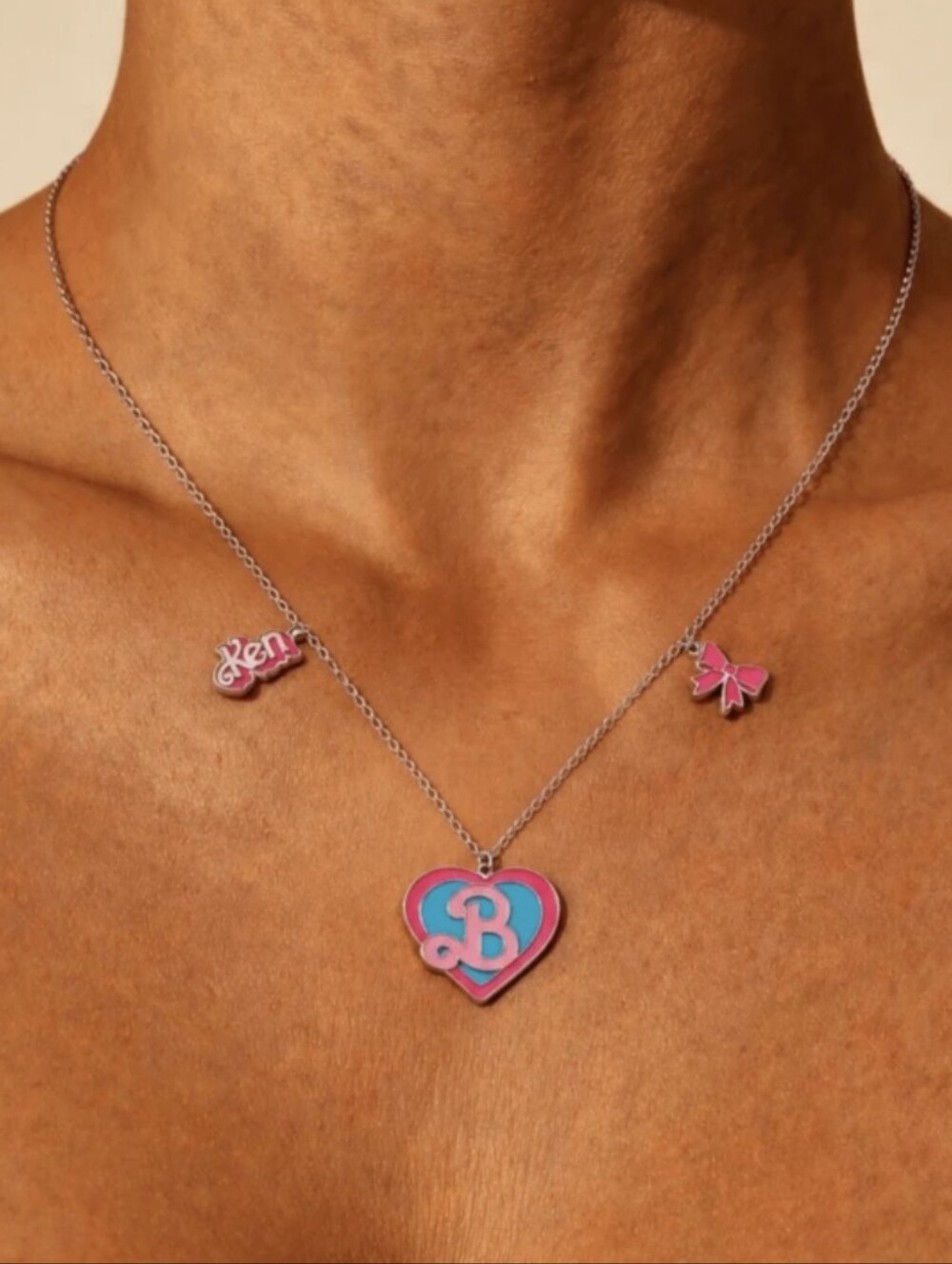 BARBIE Blue Pink KEN Necklace